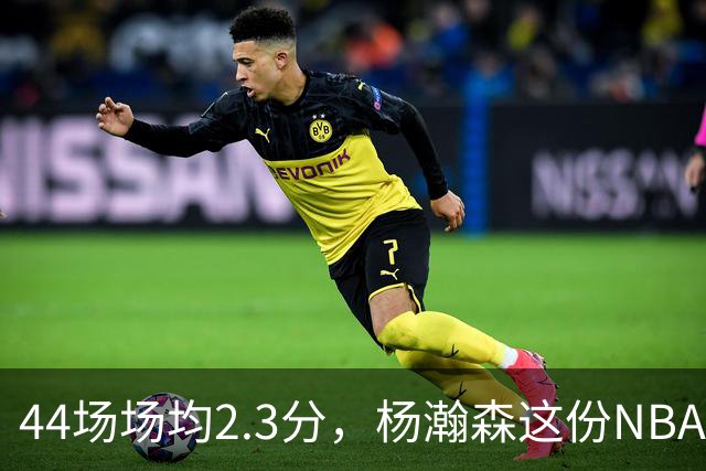 44场场均2.3分，杨瀚森这份NBA成绩单够扎眼